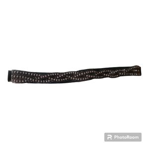 Women's Crystal Black Waist Band